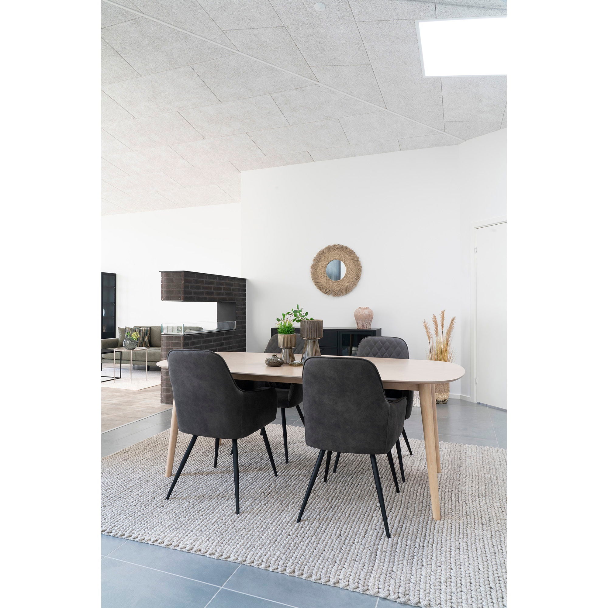 Mandi Teppich – handgewebt, Wolle & Baumwolle, natur